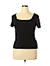 A New Day Black Short Sleeve Top Size XL - photo 1