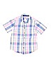 Wrangler Jeans Co 100% Cotton Blue Short Sleeve Button-Down Shirt Size L (youth) - photo 1