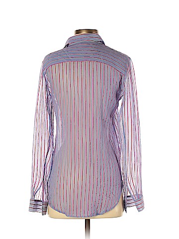 Theory Long Sleeve Silk Top (view 2)