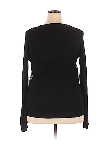 Ashley Stewart Faux Leather Top (view 2)