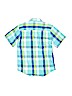 Wrangler Jeans Co 100% Cotton Checkered-gingham Green Short Sleeve Button-Down Shirt Size L (youth) - photo 2