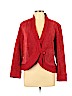 Coldwater Creek 100% Leather Red Leather Jacket Size L (petite) - photo 1
