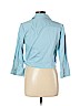 Statements Blue Long Sleeve Blouse Size 12 - photo 2