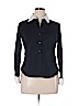 INC International Concepts Black Long Sleeve Blouse Size 14 (petite) - photo 1