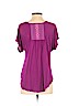 American Eagle Outfitters 100% Rayon Purple Short Sleeve Top Size S (petite) - photo 2