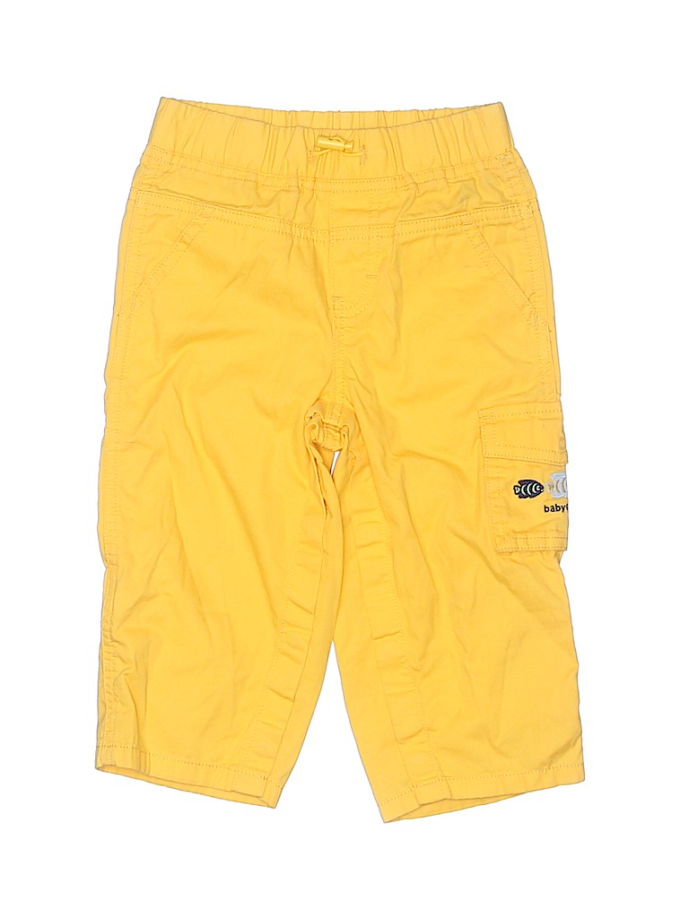 Gap 100% Cotton Yellow Cargo Pants Size 18-24 mo - photo 1