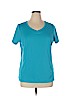 MADE FOR PEARL 100% Rayon Teal Active T-Shirt Size XL - photo 1