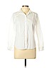 J. by J. Crew 100% Cotton White Long Sleeve Button-Down Shirt Size M (petite) - photo 1