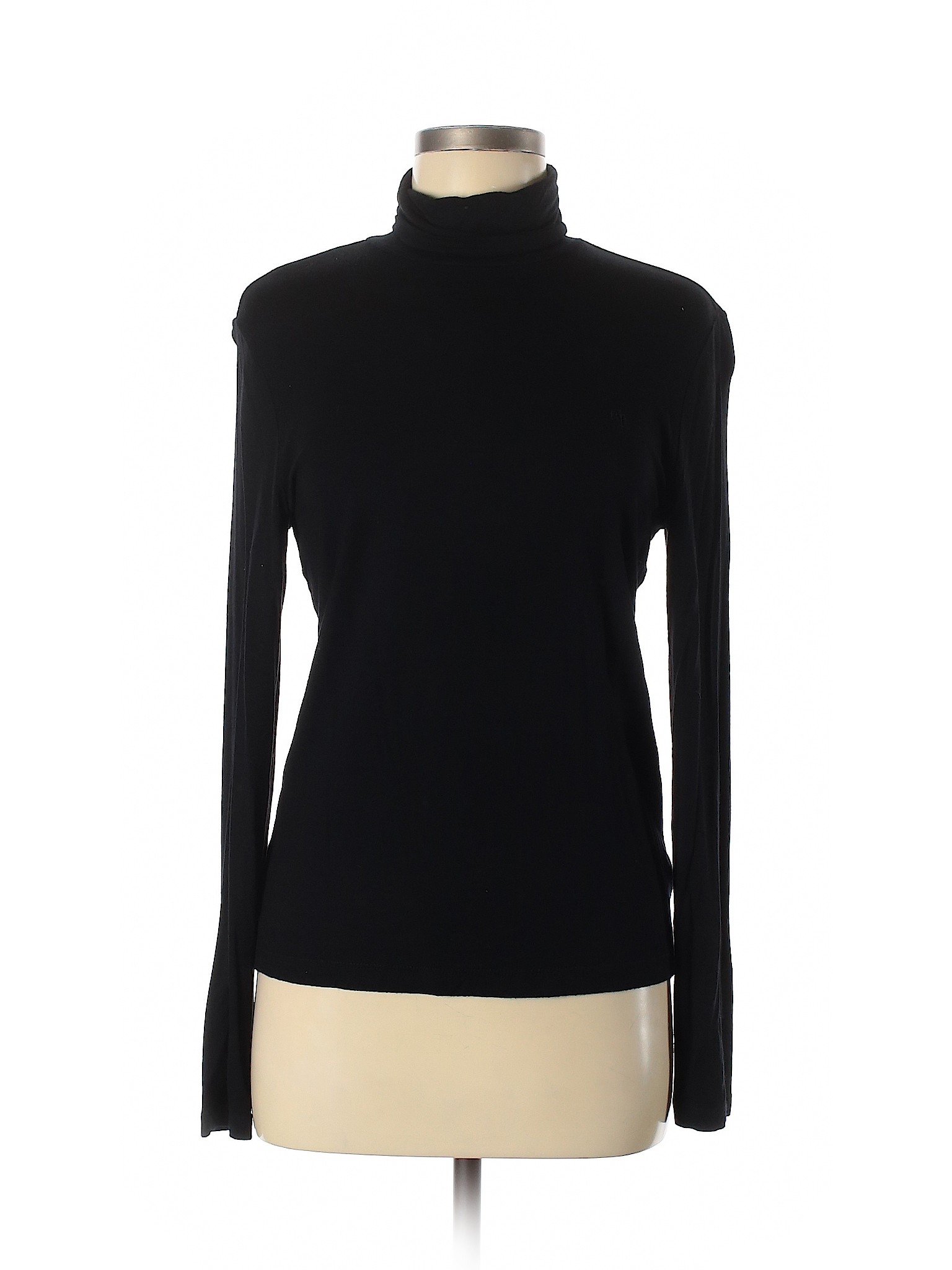 Lauren by Ralph Lauren Solid Black Turtleneck Sweater Size M - 72% off ...