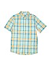 Old Navy 100% Cotton Blue Short Sleeve Button-Down Shirt Size 14 - 16 - photo 1