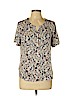Croft & Barrow 100% Rayon Ivory Short Sleeve Blouse Size M (petite) - photo 1