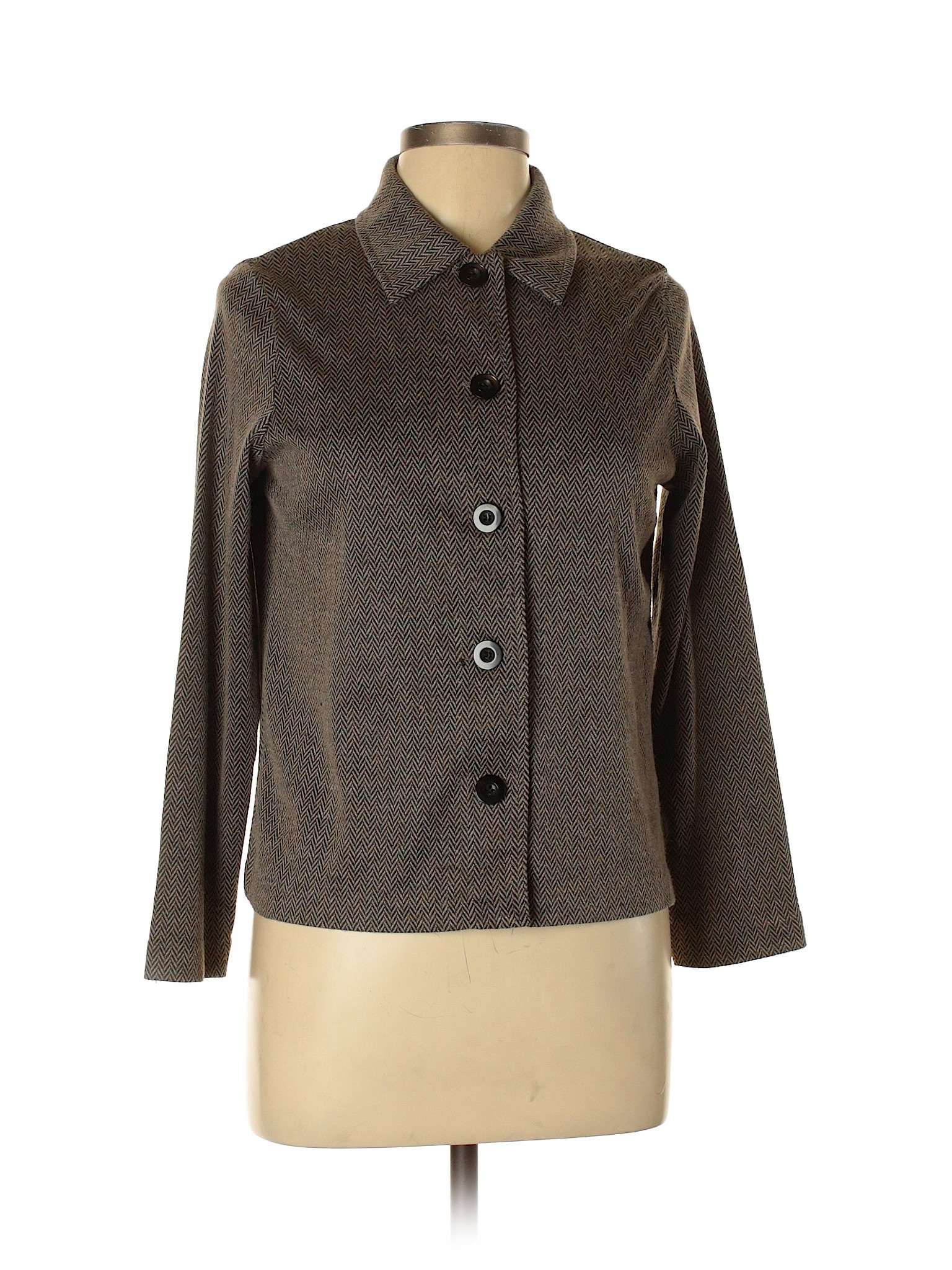 Briggs New York Women Brown Jacket M Petites | eBay