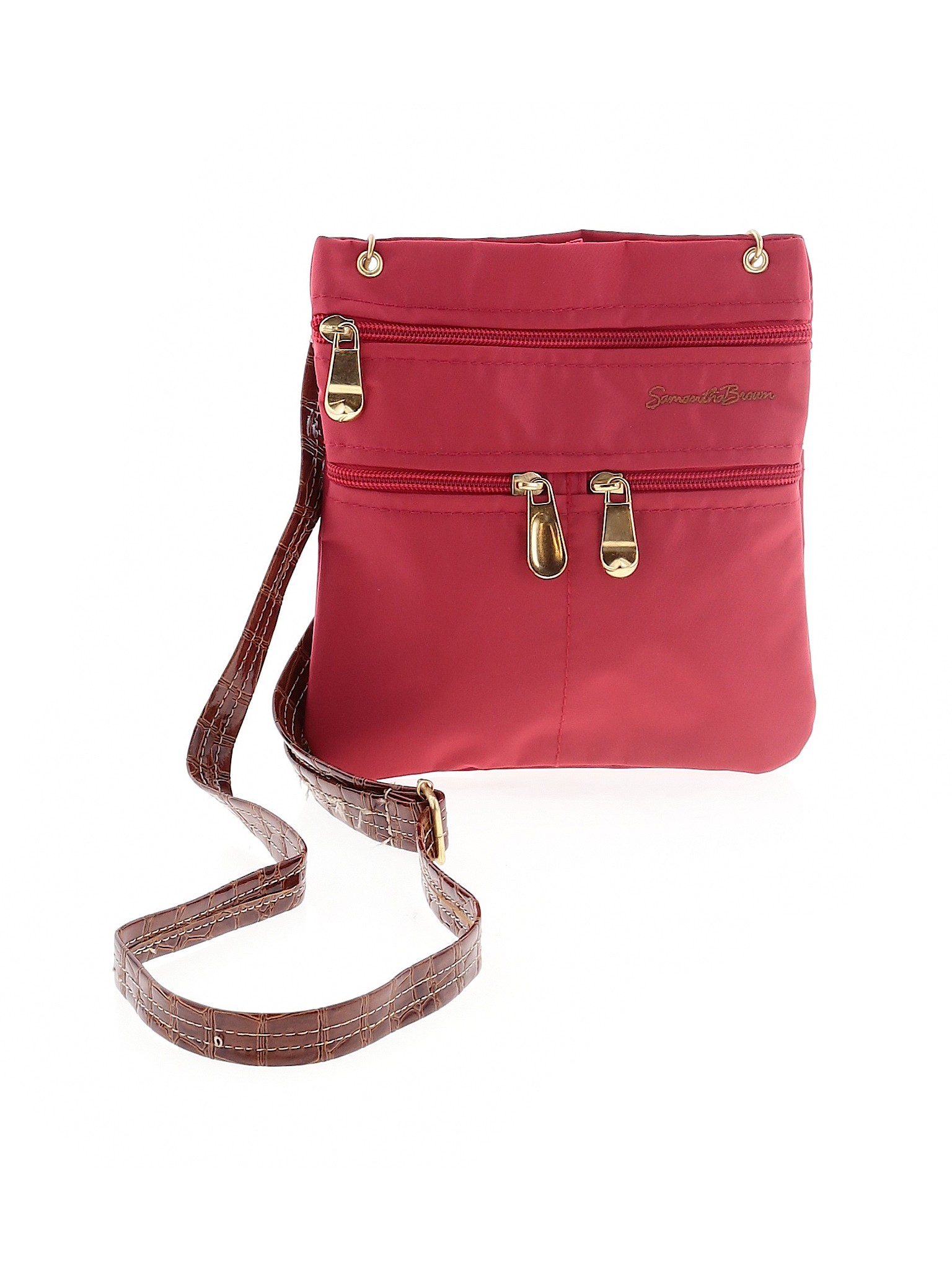 Samantha Brown Solid Red Crossbody Bag One Size - 66% off | thredUP