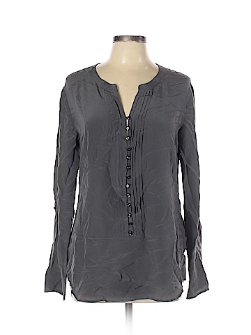 Ella Moss Long Sleeve Silk Top (view 1)