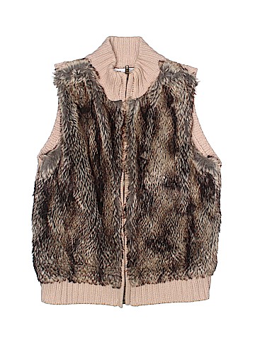 Willow Blossom Faux Fur Vest (view 1)