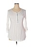 Assorted Brands 100% Rayon White 3/4 Sleeve Henley Size XL - photo 1