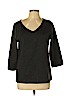 Ann Taylor Factory Gray 3/4 Sleeve Top Size L - photo 1