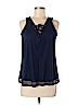 DressBarn Blue Sleeveless Top Size M (petite) - photo 1