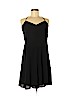 Ann Taylor LOFT 100% Polyester Black Casual Dress Size 0 (petite) - photo 1