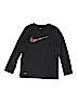 Nike 100% Polyester Solid Black Active T-Shirt Size M (youth) - photo 1