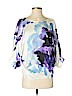 Trina Turk 100% Rayon Purple 3/4 Sleeve Blouse Size XS - photo 1