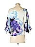 Trina Turk 100% Rayon Purple 3/4 Sleeve Blouse Size XS - photo 2