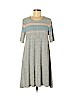 Lou & Grey Gray Casual Dress Size M - photo 1