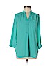 41Hawthorn 100% Polyester Blue 3/4 Sleeve Blouse Size M - photo 1