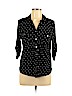 Liz Claiborne Black 3/4 Sleeve Top Size L (petite) - photo 1