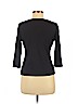 Faconnable 100% Cotton Black 3/4 Sleeve Top Size M - photo 2