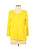 Doncaster Yellow 3/4 Sleeve Blouse Size L - photo 1