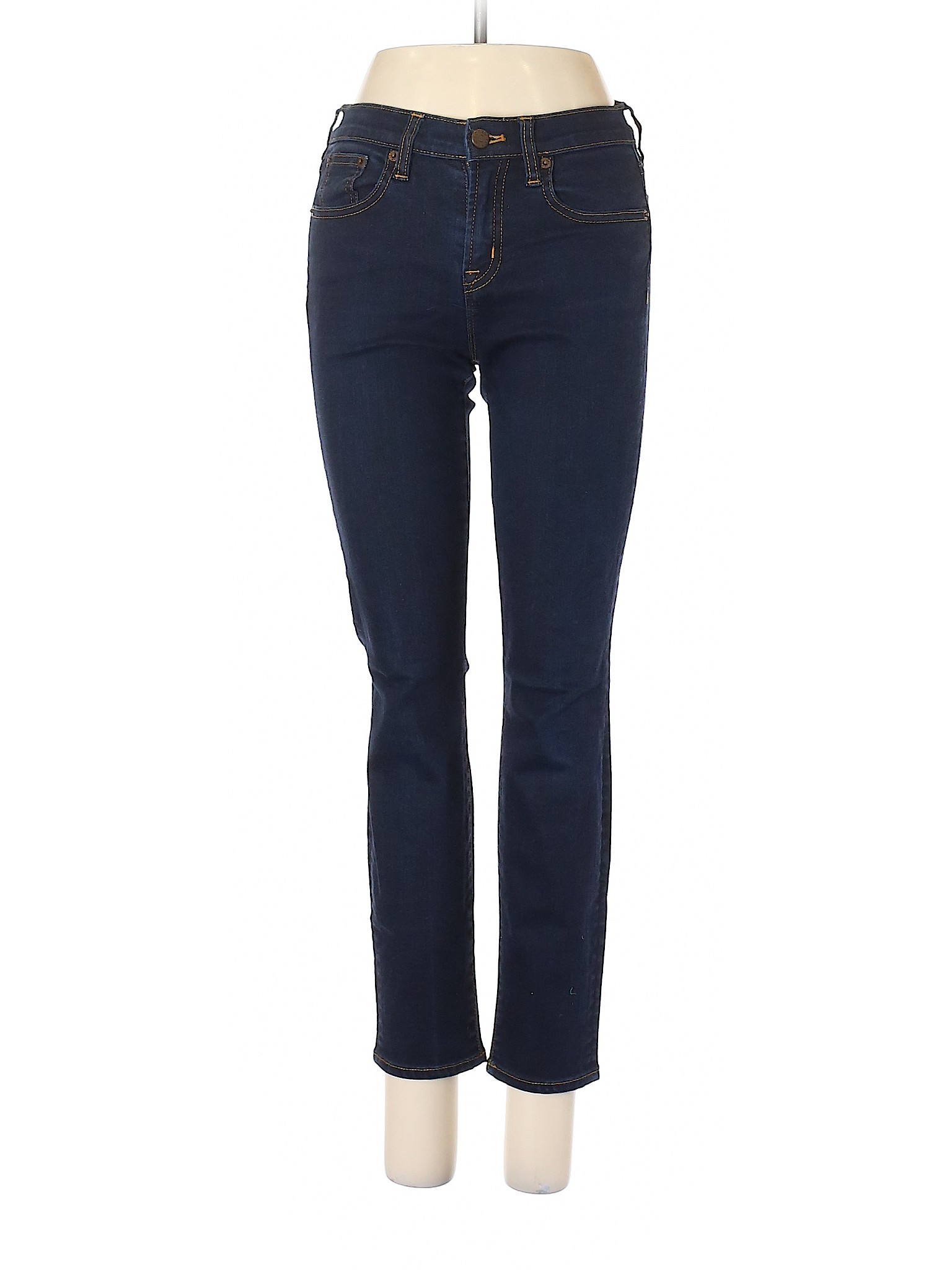 J.Crew Factory Store Solid Blue Jeans 26 Waist - 85% off | thredUP