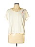 J.jill 100% Cotton Ivory Short Sleeve Blouse Size L (petite) - photo 1