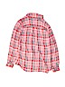 Gap 100% Cotton Plaid Pink Long Sleeve Button-Down Shirt Size 14 - 16 - photo 2