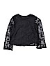 Zoe & Rose band of gypsies 100% Polyester Black Long Sleeve Blouse Size M (youth) - photo 2