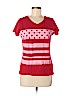 St. John's Bay 100% Cotton Red Short Sleeve T-Shirt Size M (petite) - photo 1