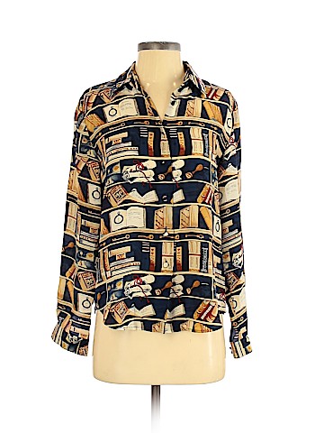 Allison Taylor Long Sleeve Silk Top (view 1)