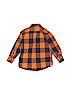 Crewcuts 100% Cotton Checkered-gingham Orange Long Sleeve Button-Down Shirt Size 3T - photo 2