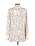 Tory Burch 100% Silk Tan Long Sleeve Silk Top Size 4 - photo 2