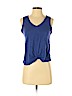Bordeaux 100% Cotton Blue Sleeveless Top Size S (petite) - photo 1