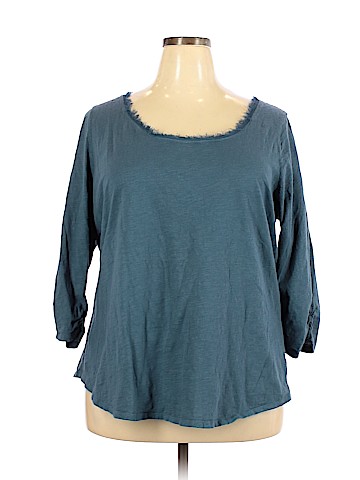 Lane Bryant 3/4 Sleeve T-Shirt (view 1)
