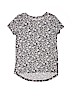 Old Navy Floral Black Short Sleeve T-Shirt Size 10-12 - photo 1