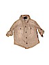 Genuine Kids from Oshkosh 100% Cotton Brown Short Sleeve Button-Down Shirt 12-18 MO / 18 MO - photo 1