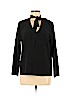 Cuyana 100% Silk Black Long Sleeve Silk Top Size M - photo 1