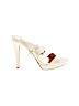Badgley Mischka White Heels Size 8 1/2 - photo 1