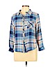 Coldwater Creek 100% Rayon Blue Long Sleeve Button-Down Shirt Size XL (petite) - photo 1