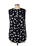 Daniel Rainn 100% Polyester Blue Sleeveless Blouse Size L (petite) - photo 2