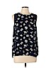 Daniel Rainn 100% Polyester Blue Sleeveless Blouse Size L (petite) - photo 1