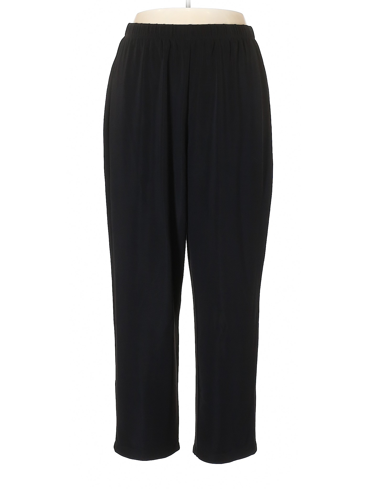Susan Graver Solid Black Casual Pants Size 1X (Plus) - 81% off | thredUP