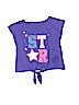 The Children's Place 100% Cotton Graphic Purple Short Sleeve Top Size 4T - photo 1
